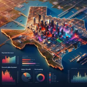 Texas growth analysis visualization.