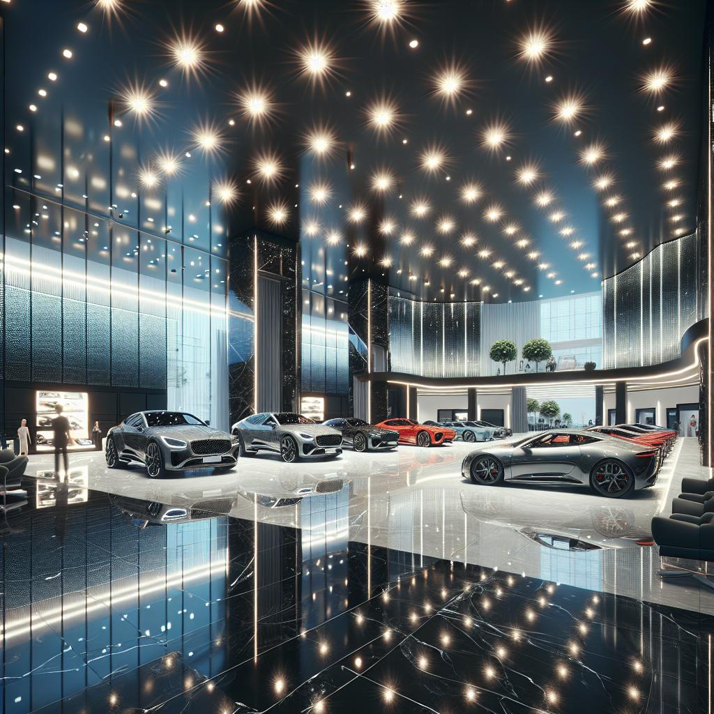 Luxury car showroom remodel.