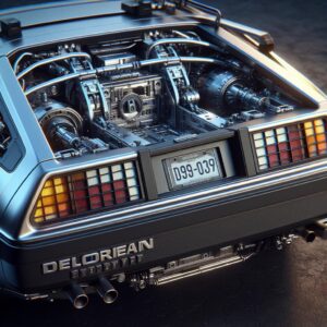 DeLorean car with lock.