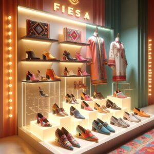 Fiesta shoe fashion showcase.