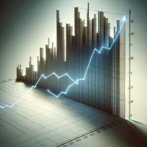 "Graph showing rising prices"