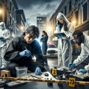 Crime scene investigation detectives.