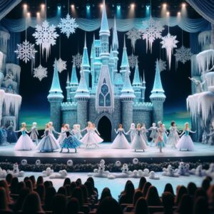 Frozen-themed theater performance.