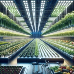 "Large indoor organic farm"