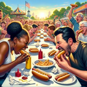 Hot dog eating contest