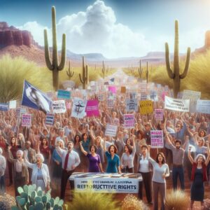 Arizona abortion rights rally.
