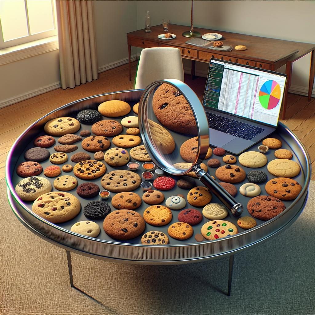 Cookie data analysis concept.