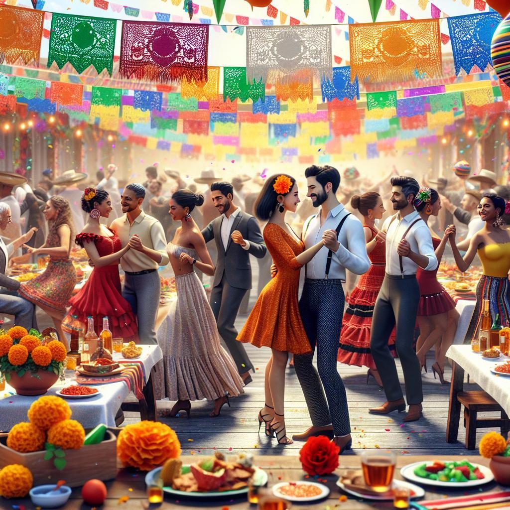 Fiesta party celebration concept.