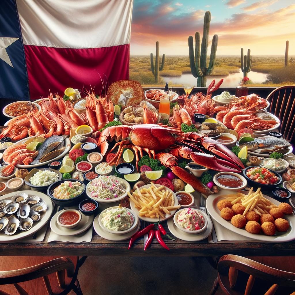 Seafood feast in Texas