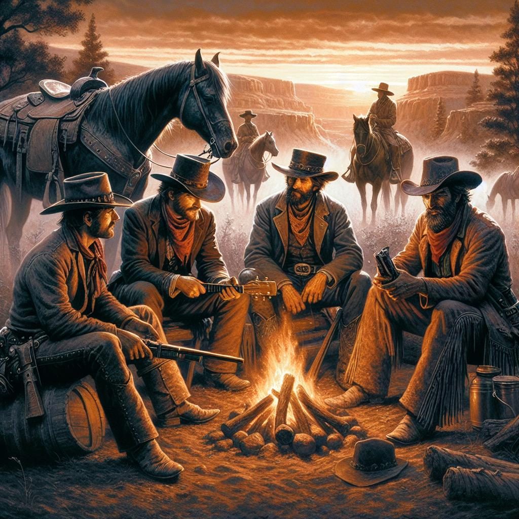 Cowboys in Old West