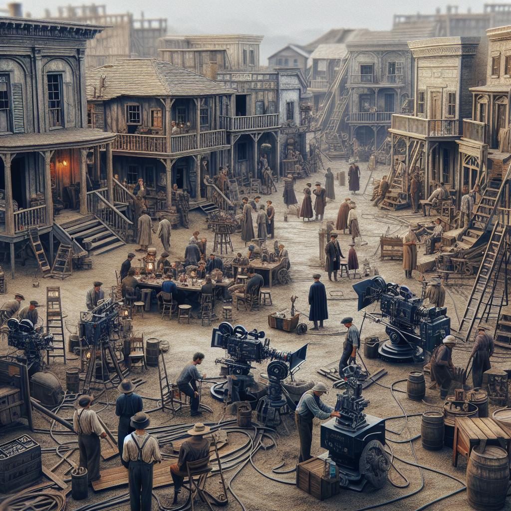 Historic movie set reconstruction.