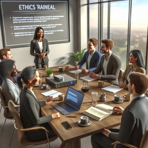 "Ethics training workshop illustration"