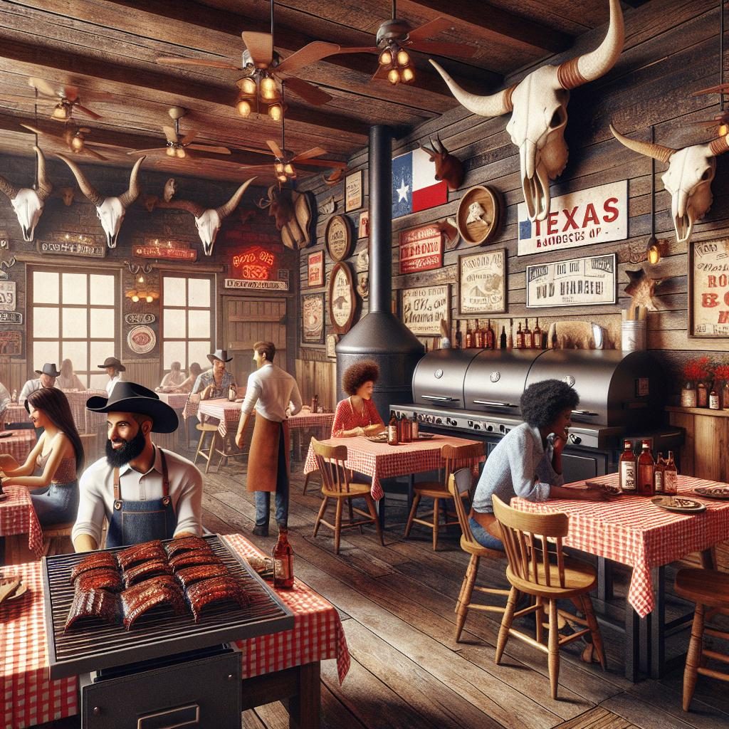 Texas barbecue restaurant concept.