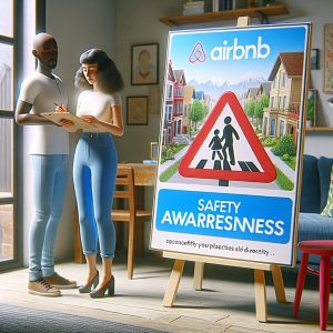 Airbnb Safety Awareness Sign