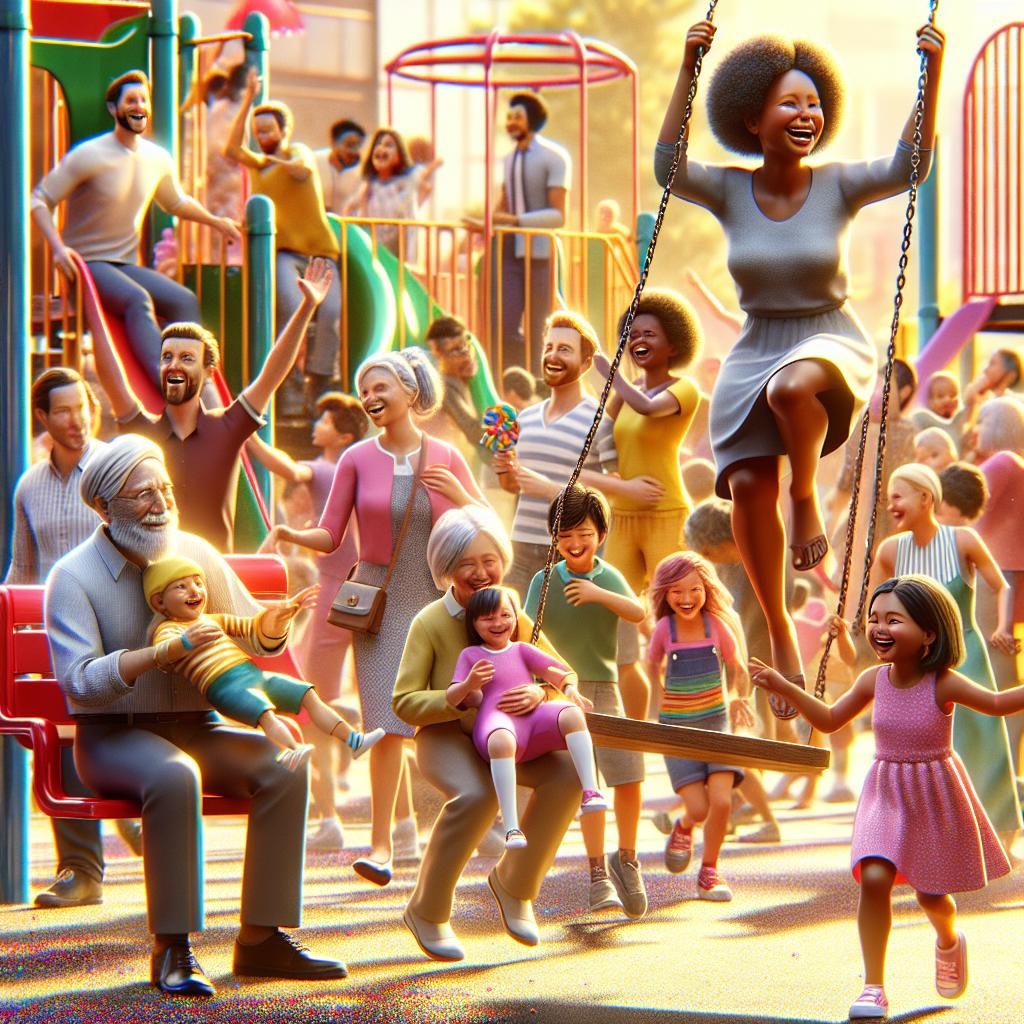 Vibrant Playground Celebration