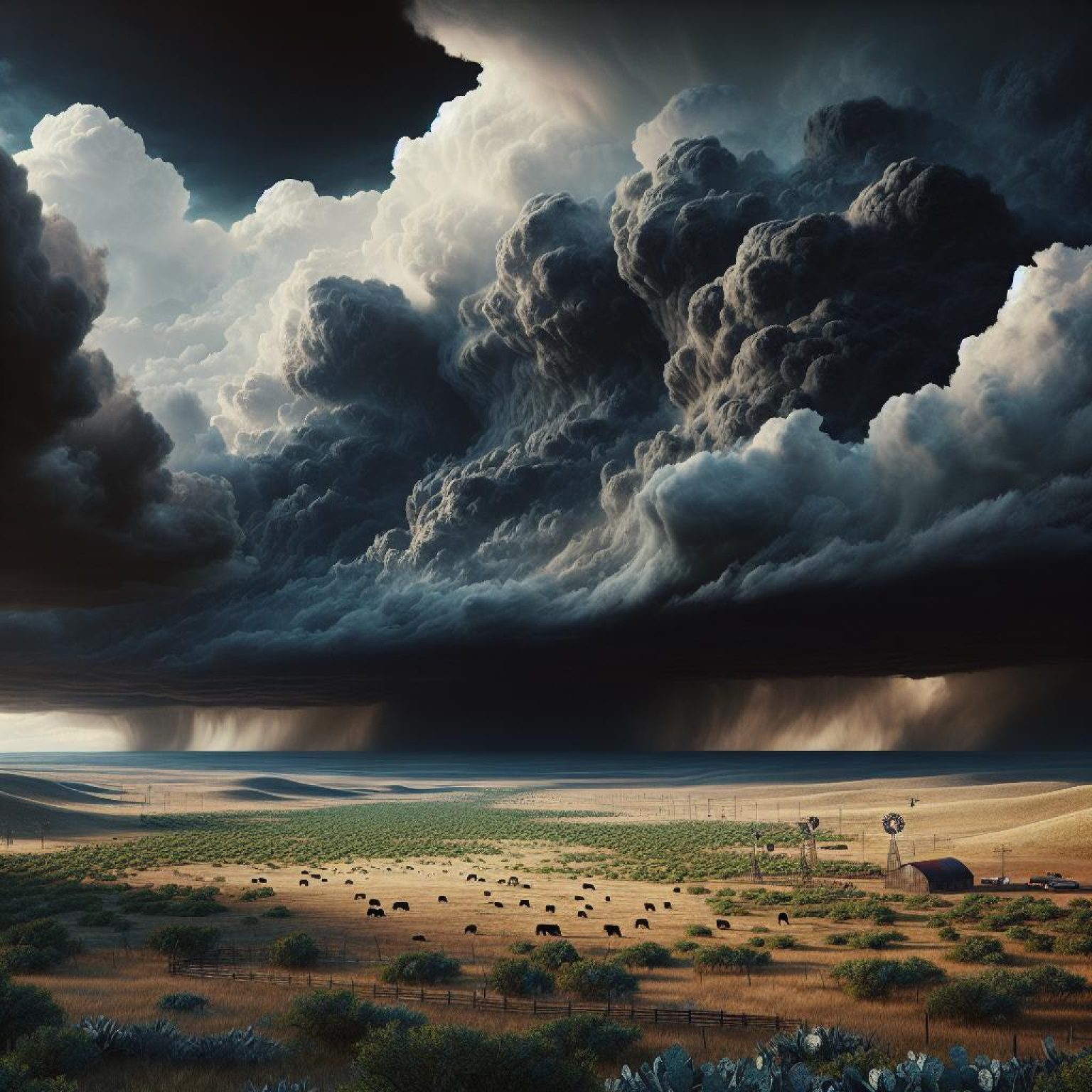 Storm clouds over Texas.