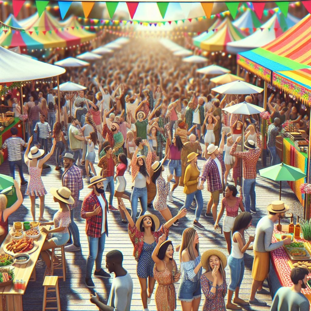 Vibrant Festival Atmosphere