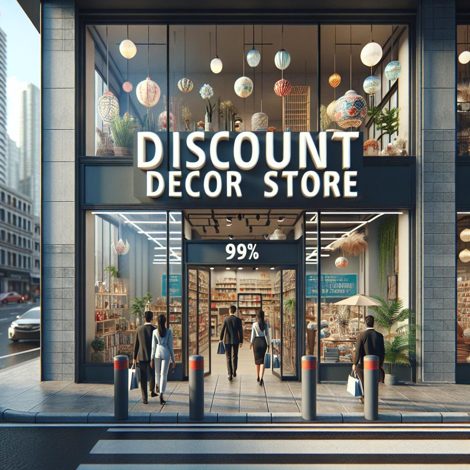 Discount decor store exterior