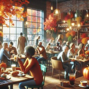 Cozy Fall Café Scene