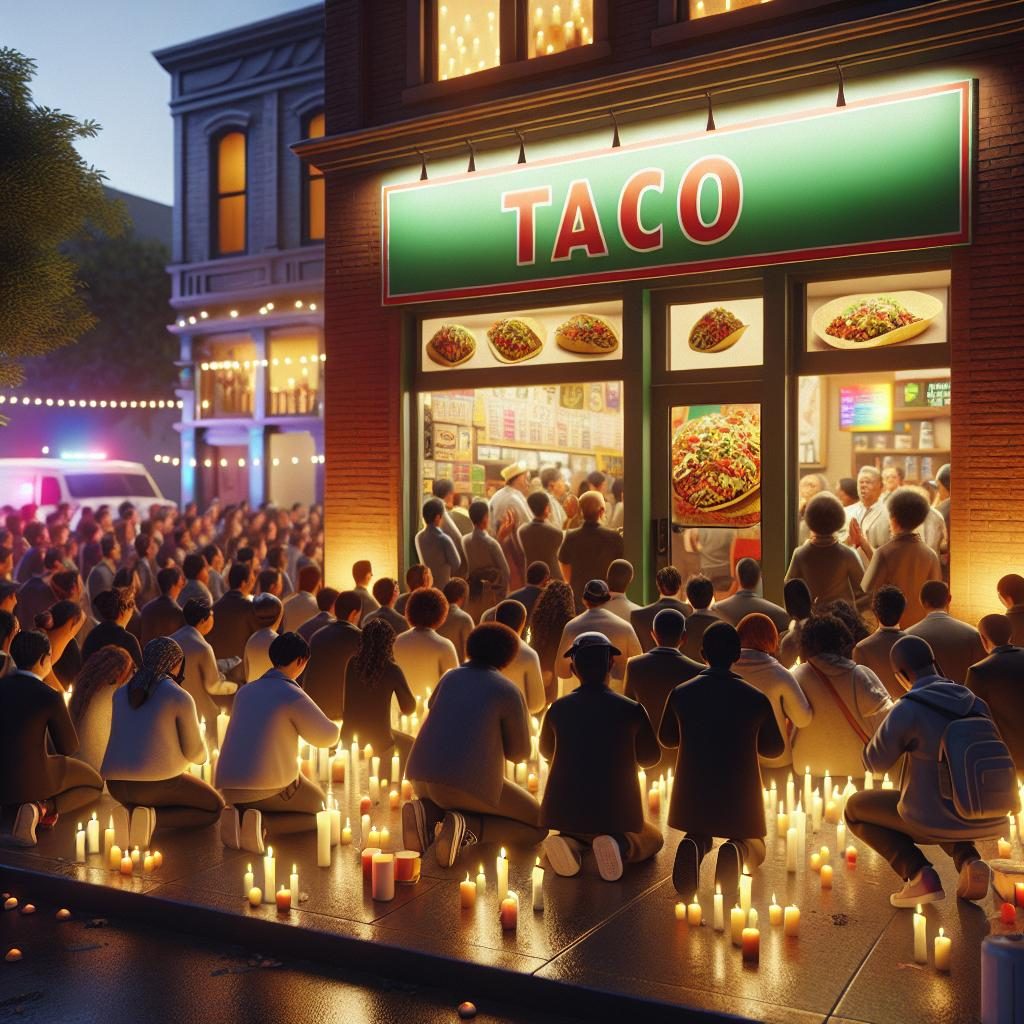 Taco Shop Vigil Scene