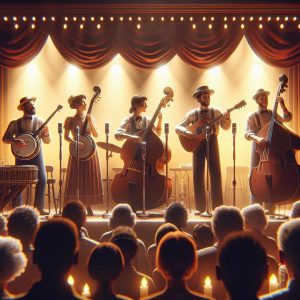 Vintage country music concert.