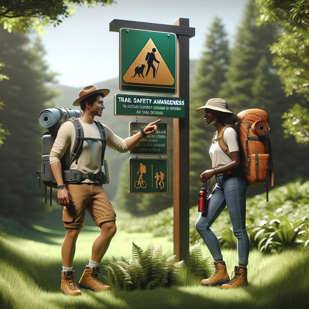 Trail Safety Awareness Sign