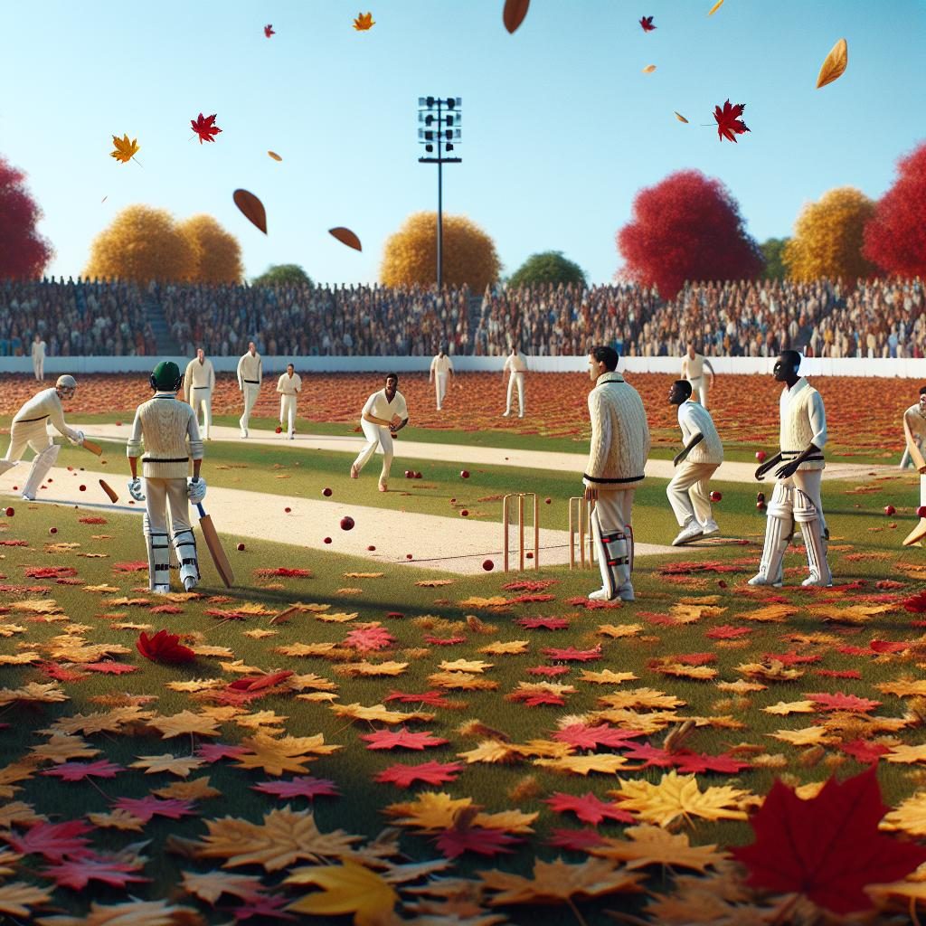 Cricket Field Autumn Leaves