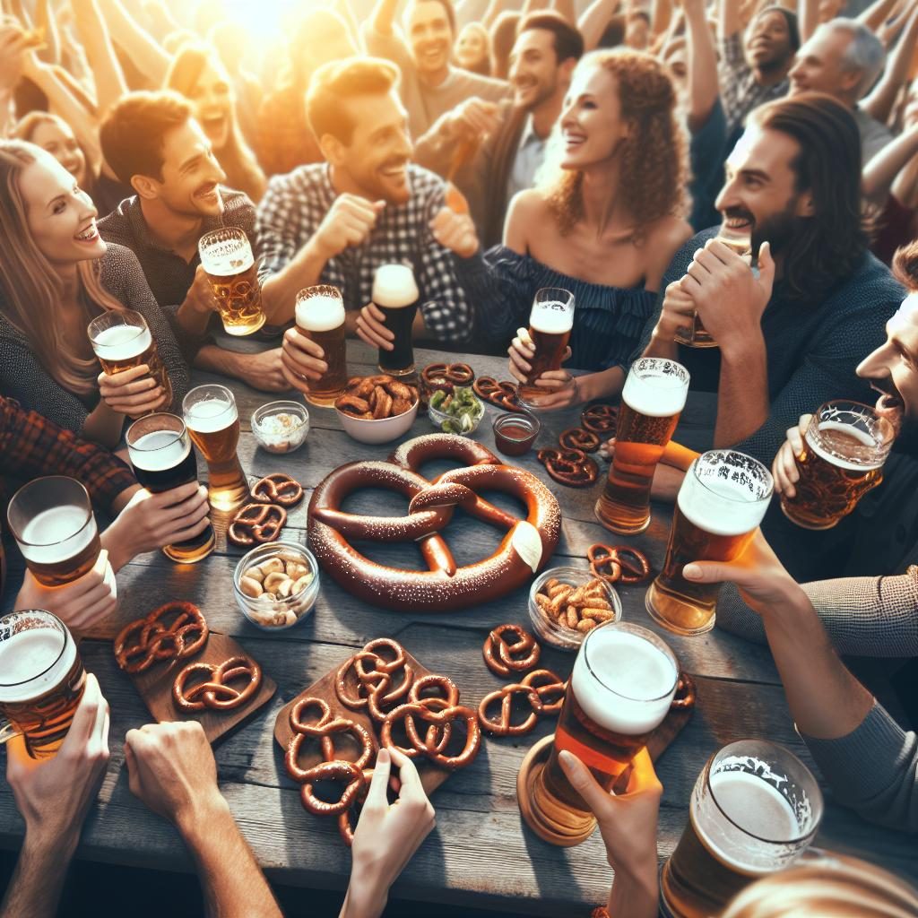 Beer, Pretzels, Festive Atmosphere