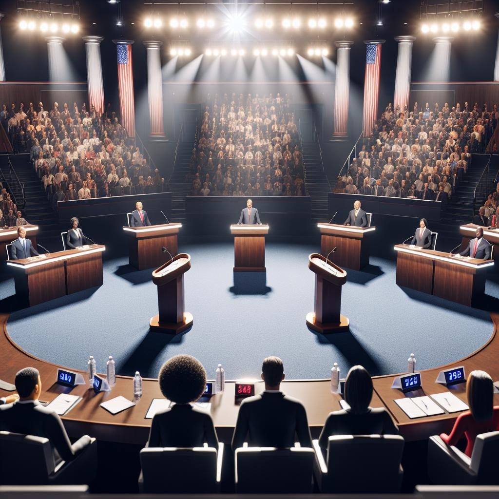 Debate Stage Setup