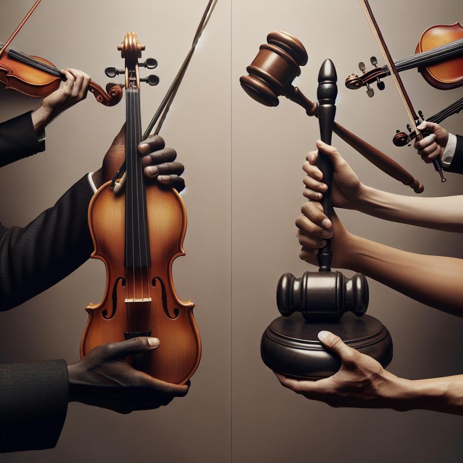 Violins and Gavel