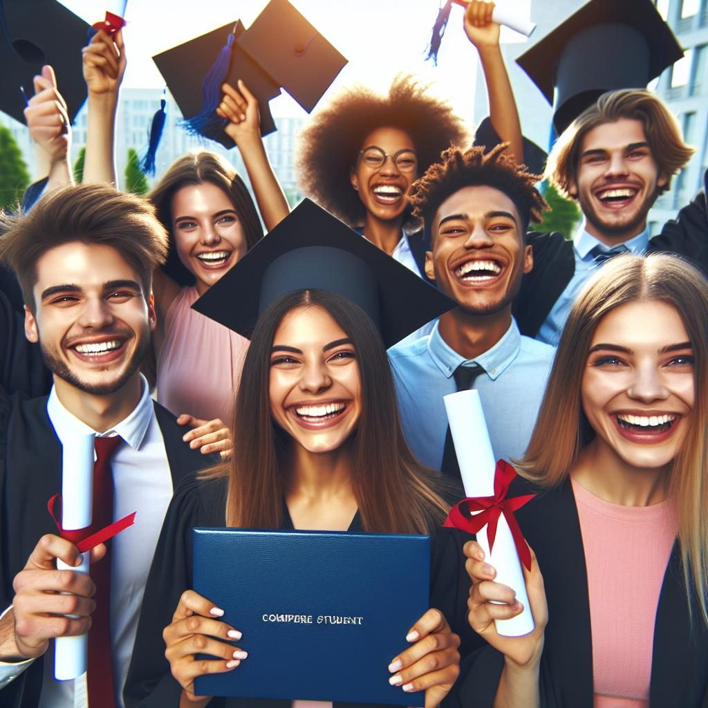 Students Celebrating Achievements