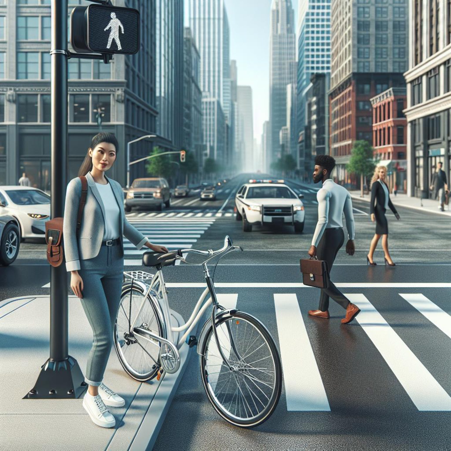 Bicycle on city street