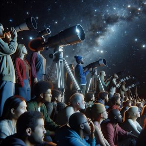 Night sky enthusiasts gathering