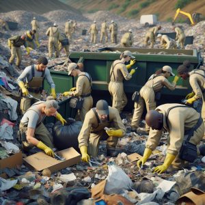 Search efforts in landfill