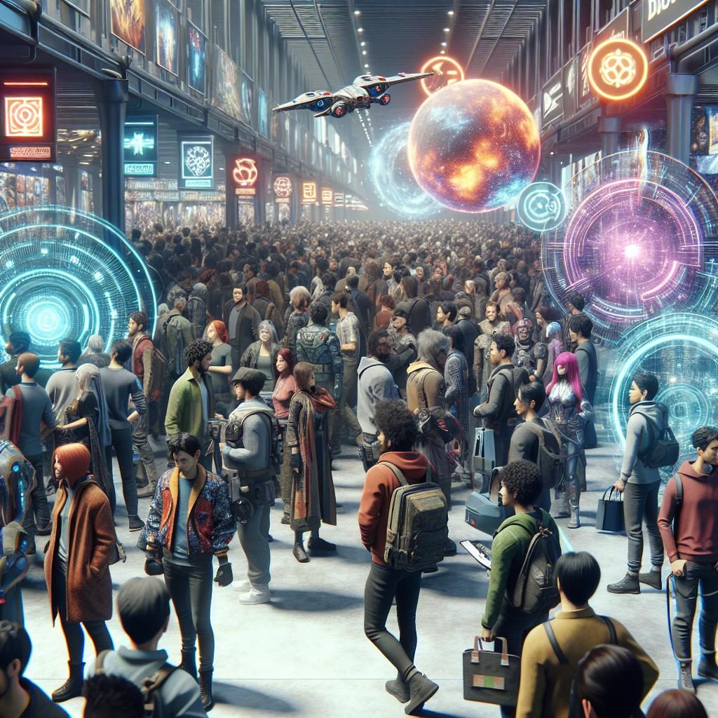 Sci-Fi Convention Atmosphere