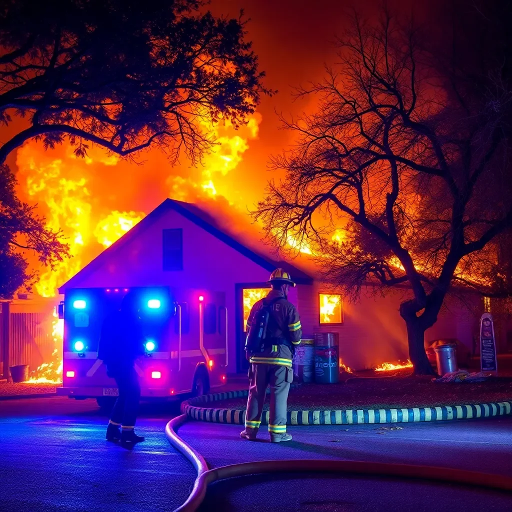 Firefighters Swiftly Extinguish Blaze in San Antonio with No Injuries Reported