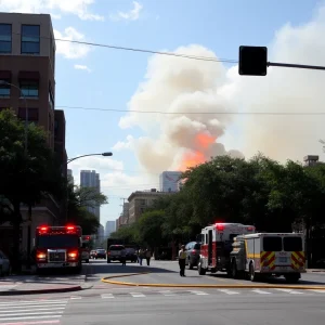 Fire Breaks Out Near Downtown San Antonio, No Injuries Reported