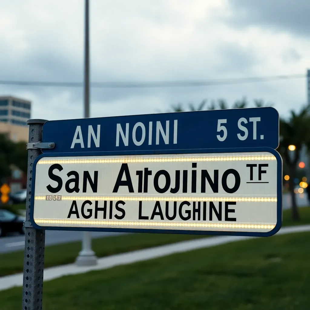 San Antonio Street Sign Typo Sparks Viral Laughter Online