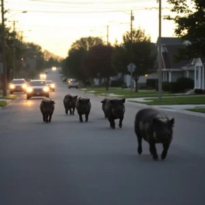 Wild Hogs Disrupt Life in New San Antonio Subdivision