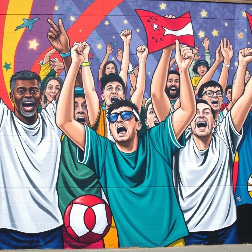 Spurs Fans Celebrate New Victor Wembanyama Mural in San Antonio