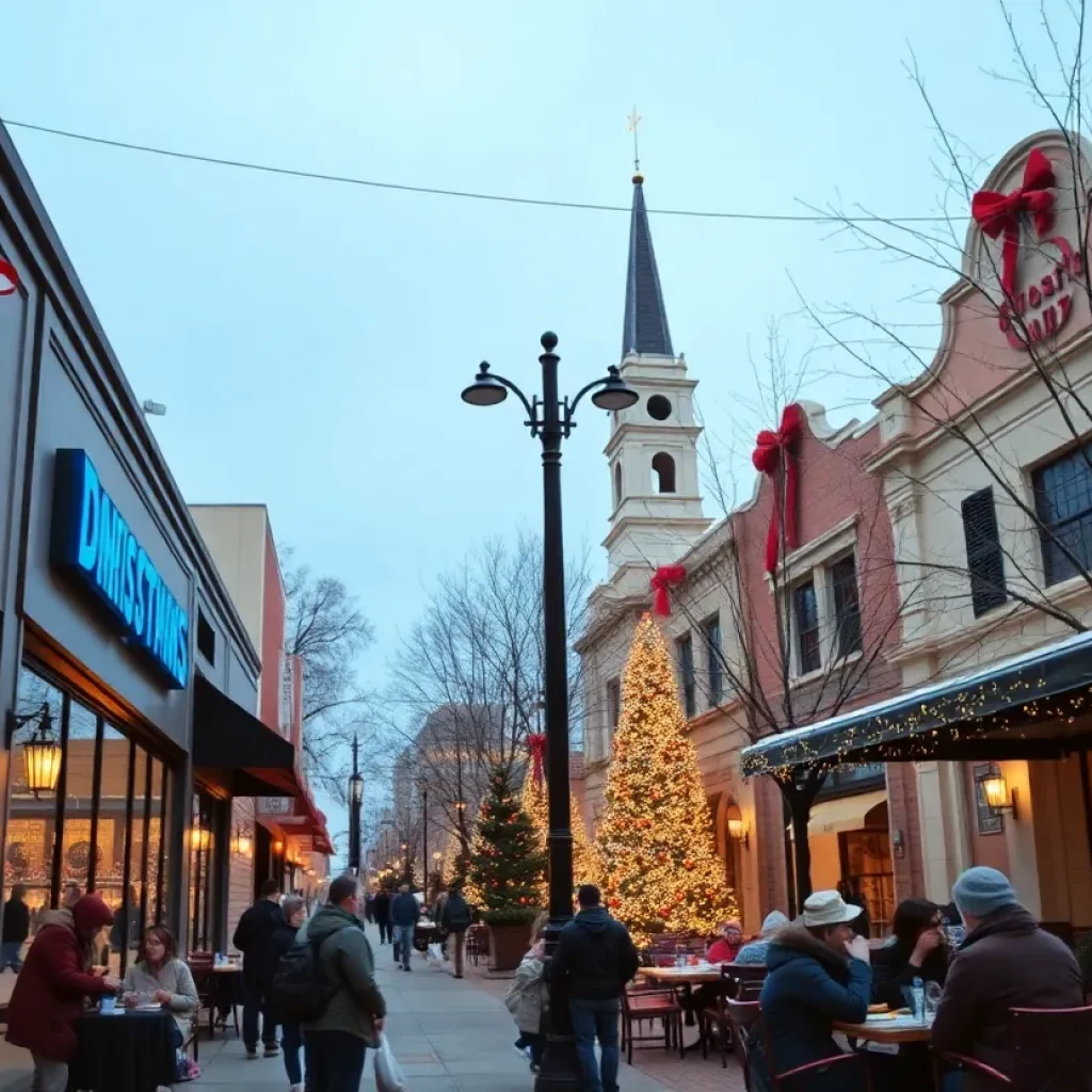 Closed stores and open cafes in San Antonio on Christmas Day 2024.