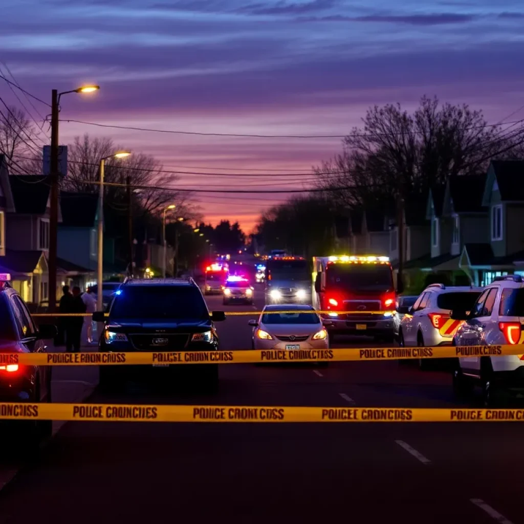 Police responding to a shooting scene in San Antonio