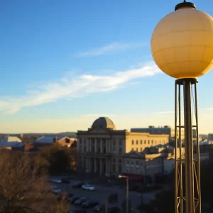 Clear skies in San Antonio during warm weather