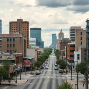 Urban landscape of Austin, Texas depicting uncertainty.