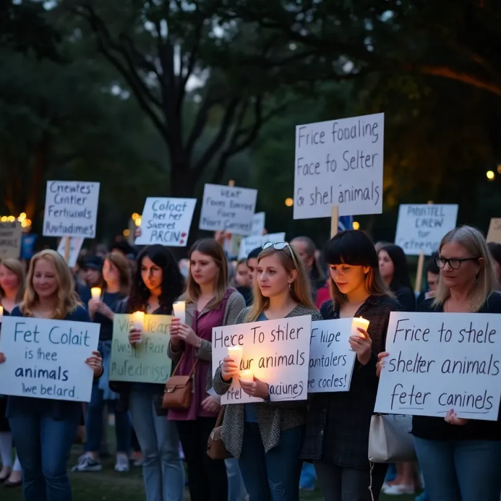 Candlelight vigil for shelter animals in San Antonio