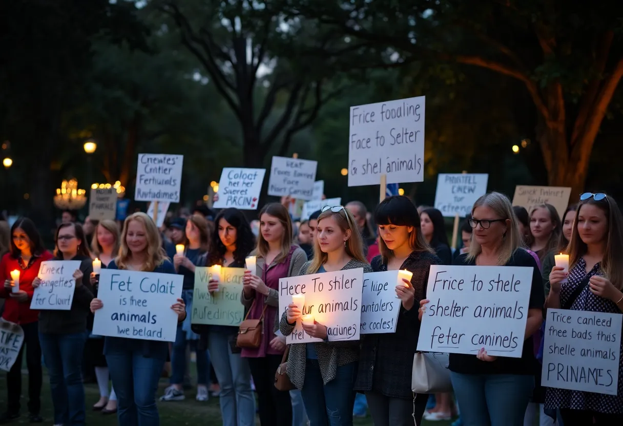 Candlelight vigil for shelter animals in San Antonio