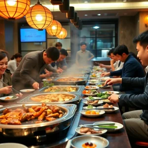 Guests enjoying the dining experience at Dae Gee Korean BBQ