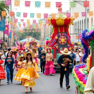 Colorful Fiesta parade in San Antonio