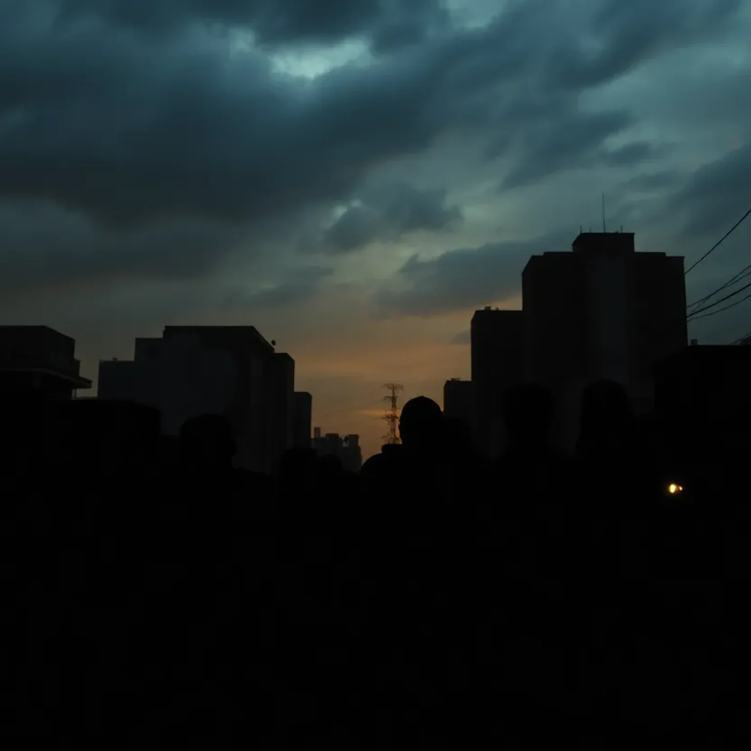 Dark cityscape of San Antonio reflecting the consequences of gun violence.