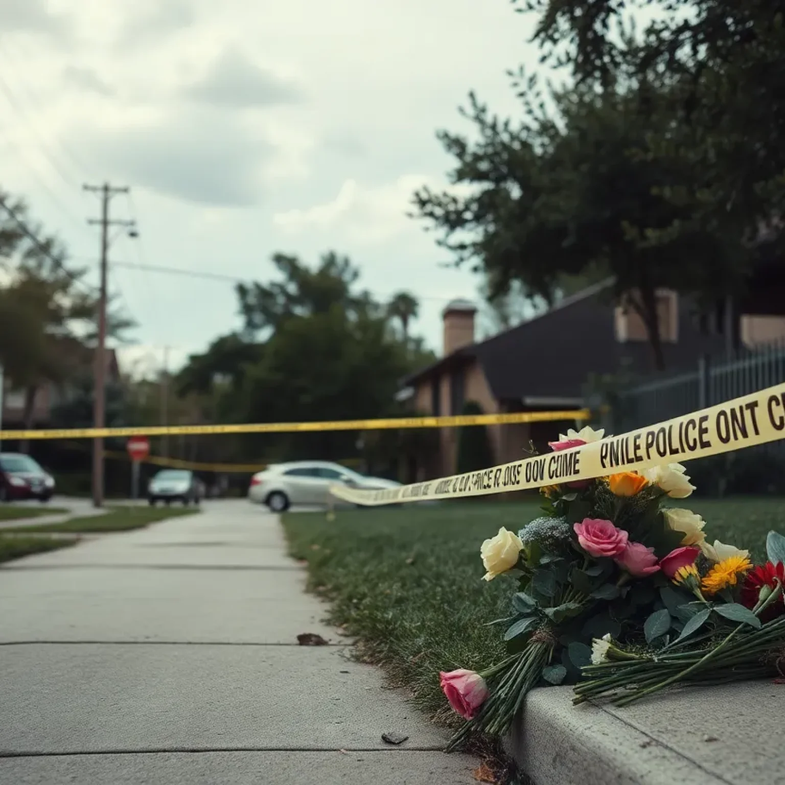 A serene San Antonio neighborhood symbolizing an unsolved murder case.